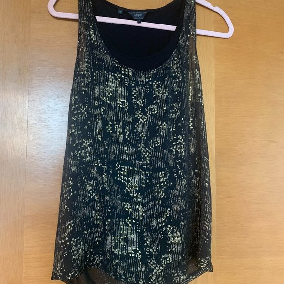 Black top with gold details - Picture 1 of 4